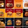 Pack Mídias Sociais Delivery, Hambúrguerias, Entregas Psd